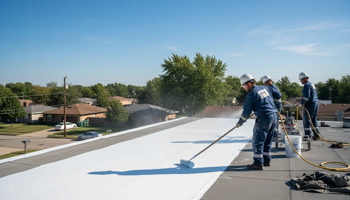 Commercial roof coating in Huron, SD near me